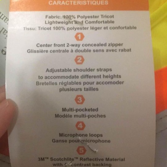 BRAND NEW 3M work king high visibility unlined bib reflective overall size M - Picture 6 of 7